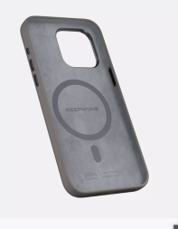 Накладка для i-Phone 15 Pro Keephone Rosana Magsafe серый