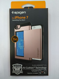 Чехол Spigen для i-Phone 8/7 Slim Armor CS, розовое золото (042CS20454)