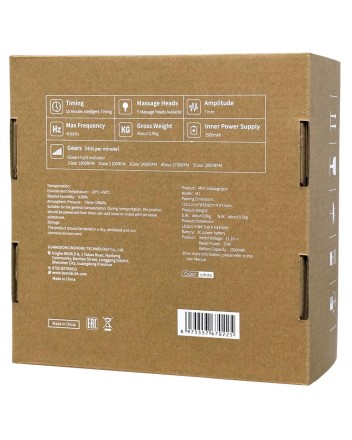  Массажный пистолет для тела Bomidi M1 (5 насадок) RU белый