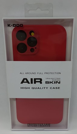  Накладка для i-Phone 12 Pro Max 6.7&quot; K-Doo Air Skin силикон красная