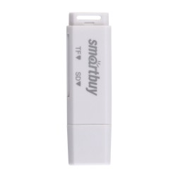 Картридер Smartbuy 715 USB - SD/microSD (SBR-715-W) белый