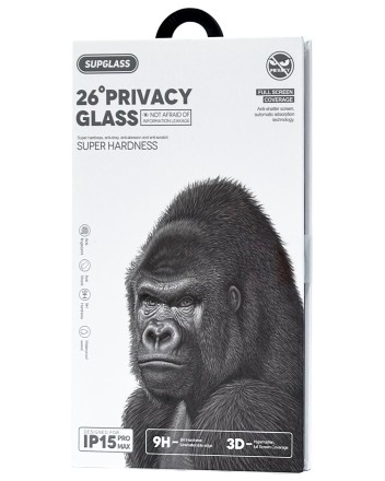  Защитное стекло Антишпион для i-Phone 15 Pro Max 6.1" Supglass XC-12 3D