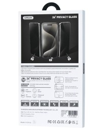 Защитное стекло Антишпион для i-Phone 15 Pro Max 6.1&quot; Supglass XC-12 3D 