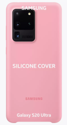 Накладка для Samsung Galaxy S20 Ultra Silicone cover розовая