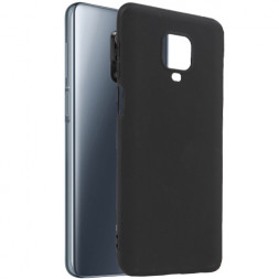 Чехол-накладка для Xiaomi Redmi Note 9 Pro силикон матовый черный