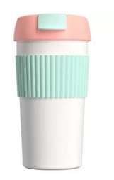 Термокружка Kiss Kiss Fish Rainbow 490ml розово-мятный