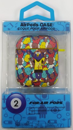  Силиконовый светящийся в темноте чехол для AirPods 1/2 Luxo Kaws рисунок №4