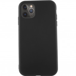 Чехол-накладка для i-Phone 11 Pro Max силикон матовый чёрный