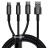  Usb Кабель-зарядка 3в1 Lightning/Micro/Type-C Baseus Cafule 1.5м (CAMLTWJ-01) черный