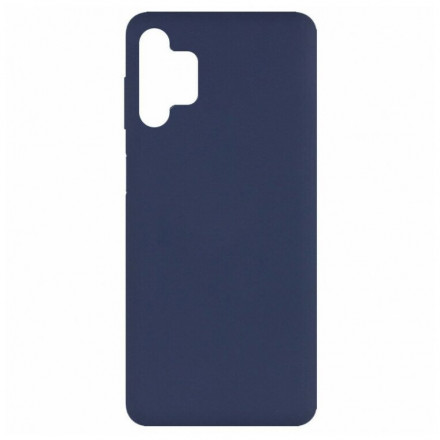  Накладка для Samsung Galaxy A32 Silicone cover темно-синяя