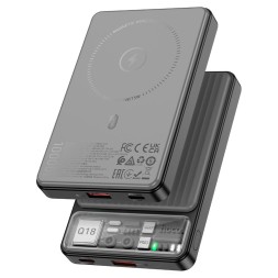 Беспроводное заряд. устр. + Powerbank Hoco Q18 1USB/1C 18W/20W 10000mAh черное