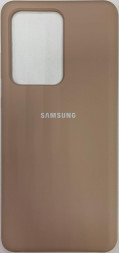 Накладка для Samsung Galaxy S20 Ultra Silicone cover пудро