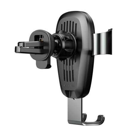  Держатель в автомобиль в воздуховод c беспроводной зарядкой Baseus Gravity (WXYL-B0A) черный