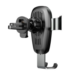 Держатель в автомобиль в воздуховод c беспроводной зарядкой Baseus Gravity (WXYL-B0A) черный