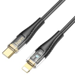 Usb Кабель-зарядка Lightning Hoco U121 3A 1.2м черный