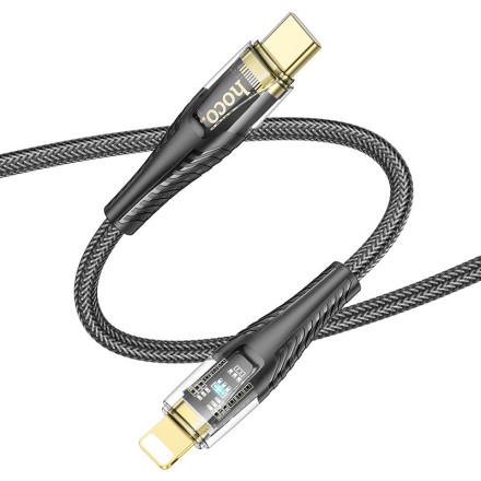  Usb Кабель-зарядка Lightning Hoco U121 3A 1.2м черный