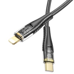 Usb Кабель-зарядка Lightning Hoco U121 3A 1.2м черный