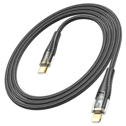  Usb Кабель-зарядка Lightning Hoco U121 3A 1.2м черный