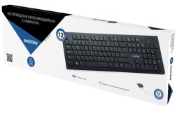 Клавиатура беспроводная мультимедийная Smartbuy 206 черная (SBK-206AG-K)/20