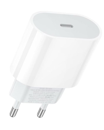  Сетевое зар. устр. Borofone BA100A 1C 20W белое