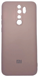 Накладка для Xiaomi Redmi Note 8 pro Silicone cover без логотипа пудро