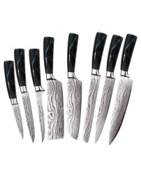 Набор кухонных ножей Xiaomi Spetime 8-Piece Steel Kitchen Knife Set (8 ножей) синий