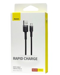 Usb Кабель-зарядка Micro Baseus Cafule 1м (CAMKLF-BG1)серо-черный
