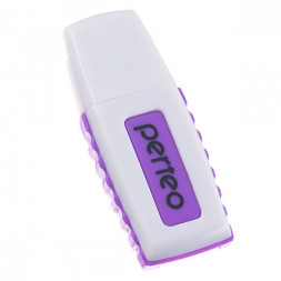 Картридер USB2.0 MicroSD Perfeo (PF-VI-R006) белый