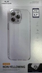 Накладка для i-Phone 15 Pro Max Keephone Non-Yellowing прозрачный