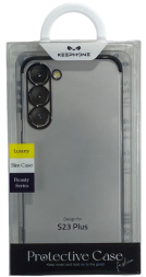 ΠΠ°ΠΊΠ»Π°Π΄ΠΊΠ° Π΄Π»Ρ Samsung Galaxy S23 Keephone Beauty series ΡΠΈΠ»ΠΈΠΊΠΎΠ½ ΠΏΡΠΎΠ·ΡΠ°ΡΠ½ΡΠΉ (ΡΠ΅ΡΠ½Π°Ρ ΡΠ°ΠΌΠΊΠ°)