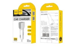 Автомобильное заряд. устр. Hoco Z23 2USB 2.4A белое