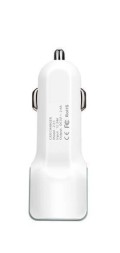 Автомобильное заряд. устр. Hoco Z23 2USB 2.4A белое
