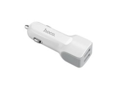 Автомобильное заряд. устр. Hoco Z23 2USB 2.4A белое
