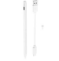 Стилус hoco GM107 Smooth series magnetic rechargeable capacitive pen for iPAD белый