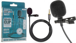 Микрофон петличный Remax K06 3.5AUX черный