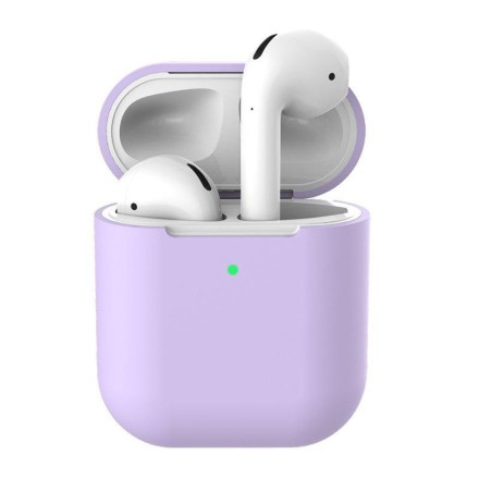  Силиконовый чехол для AirPods сиреневый