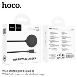 Беспроводное зарядное устройство Type-C для Samsung Smart Watch Hoco CW48 магнитное черное