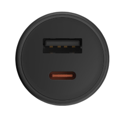 Автомобильное зар. устр. Xiaomi Car Charger 43W 1USB/1USB-C MDY-16-EQ черное