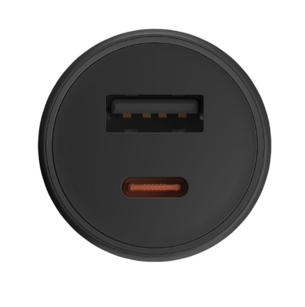  Автомобильное зар. устр. Xiaomi Mi Car Charger 43W 1USB/1USB-C MDY-16-EQ черное