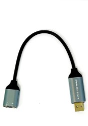 Переходник USB (папа)↔Jack 3.5mm наушники+микрофон (мама) Livepower S294 чёрный