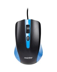 Мышь проводная Smartbuy ONE 352 USB/DPI 800-1200-1600/4 кнопки/1.24м (SBM-352-BK) сине-черная
