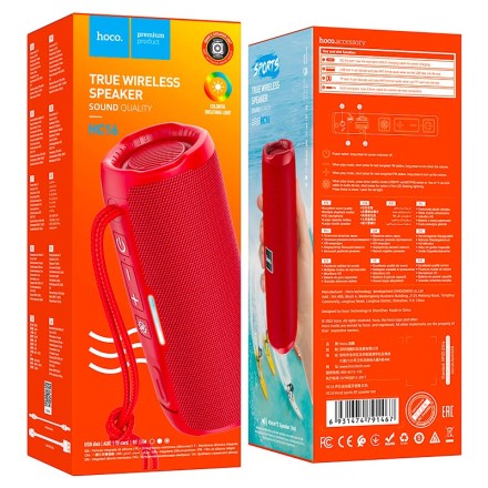  Bluetooth колонка Hoco HC16 красная
