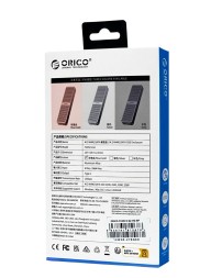 Внешний корпус для M2 NVMe/NGFF(SATA) Orico FV25C3 USB-C3.2 розовое золото