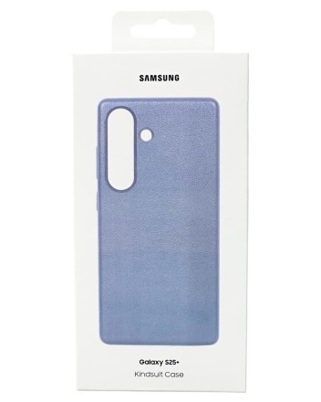  Накладка для Samsung Galaxy S25 Plus MagSafe Kindsuit Case кожанный голубой
