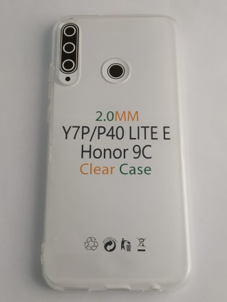  Чехол-накладка силикон 2.0мм Huawei Honor Y7P/P40Lite/9C прозрачный