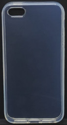 Чехол-накладка силикон 0.5мм iPhone 5/5s прозрачный