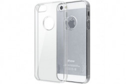 0.5мм Накладка для iPhone 5/5s силикон тонкий прозрачный