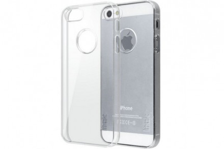 0.5мм Накладка для iPhone 5/5s силикон тонкий прозрачный