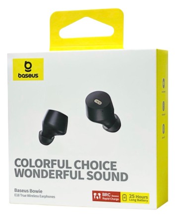  Мобильная Bluetooth-гарнитура Baseus Bowie E18 BT5.3/ANC/6ч (A00023800123-00) черная