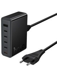 Сетевое зар. устр. Hoco C150A 1USB/5C 45W черное